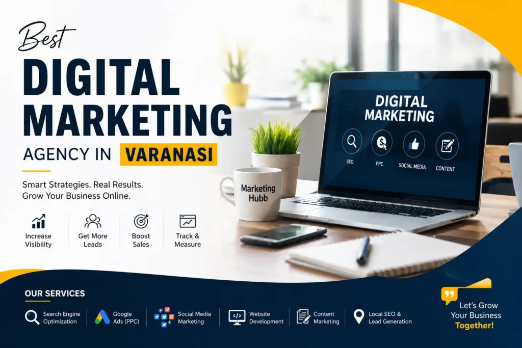 Best Digital Marketing Agency in Varanasi offering SEO, Google Ads, Social Media Marketing, Website Development and Lead Generation Services