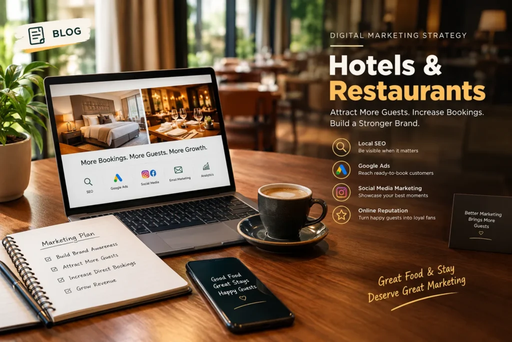 Digital marketing strategy for hotels and restaurants to attract more guests and increase bookings